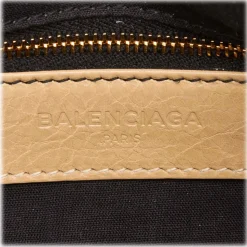 Balenciaga Vintage - Leather Motocross Giant City Bag - Brown Beige - Leather Handbag - Luxury High Quality - Avvenice