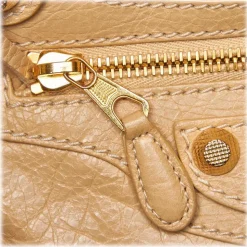 Balenciaga Vintage - Leather Motocross Giant City Bag - Brown Beige - Leather Handbag - Luxury High Quality - Avvenice