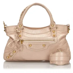 Balenciaga Vintage - Leather Motocross Giant First Satchel Bag - Pink - Leather Handbag - Luxury High Quality - Avvenice