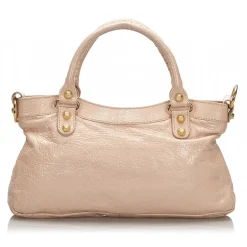 Balenciaga Vintage - Leather Motocross Giant First Satchel Bag - Pink - Leather Handbag - Luxury High Quality - Avvenice