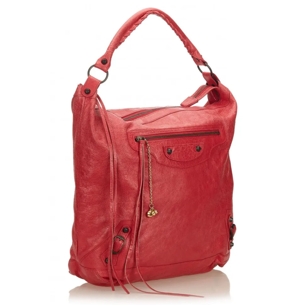 Balenciaga Vintage - Leather Motocross Classic Day Bag - Pink - Leather Handbag - Luxury High Quality - Avvenice