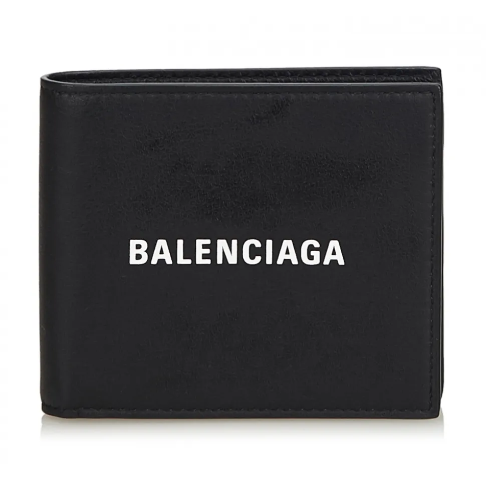 Balenciaga Vintage - Leather Everyday Square Wallet - Black - Leather Wallet - Luxury High Quality - Avvenice