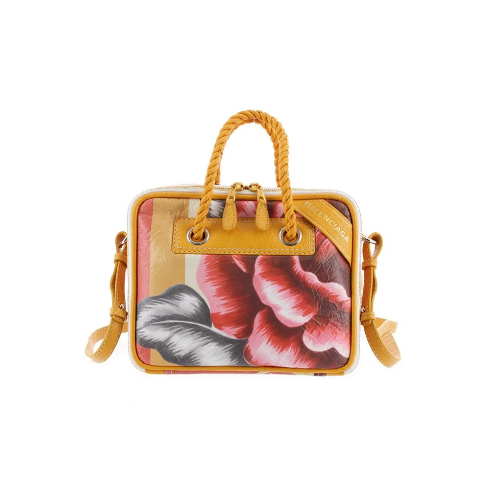 Balenciaga Vintage - Leather Blanket Square Satchel Bag - Red - Leather Handbag - Luxury High Quality - Avvenice