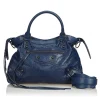 Balenciaga Vintage - Motocross Classic First Bag - Blue Navy - Leather Handbag - Luxury High Quality - Avvenice