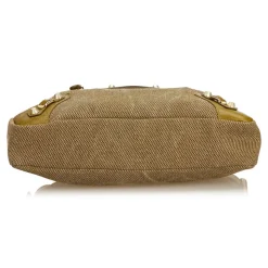 Balenciaga Vintage - Motocross Canvas Giant Town Bag - Brown Beige - Leather and Canvas Handbag - Luxury High Quality - Avvenice