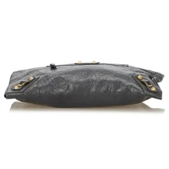 Balenciaga Vintage - Motocross Giant Clutch Arena Bag - Grey - Leather Handbag - Luxury High Quality - Avvenice