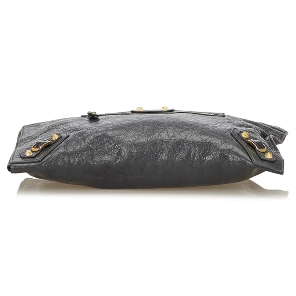 Balenciaga Vintage - Motocross Giant Clutch Arena Bag - Grey - Leather Handbag - Luxury High Quality - Avvenice