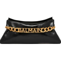 Balmain - 1945 Clutch Bag - Black - Balmain Exclusive Luxury Collection - Avvenice