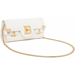 Balmain - B Buzz 23 Clutch Bag - White - Balmain Exclusive Luxury Collection - Avvenice