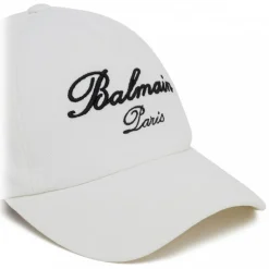 Balmain - Baseball Cap - Ivory White - Balmain Exclusive Luxury Collection - Avvenice