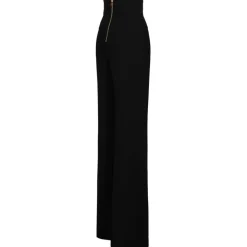 Balmain - Button Embellished Trousers - Black - Balmain Exclusive Luxury Collection - Avvenice