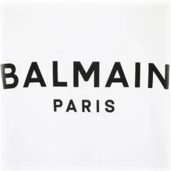 Balmain - Cotton Logo Print T-Shirt - White - Balmain Exclusive Luxury Collection - Avvenice