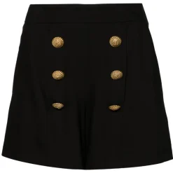 Balmain - Crepe Shorts - Black - Balmain Exclusive Luxury Collection - Avvenice
