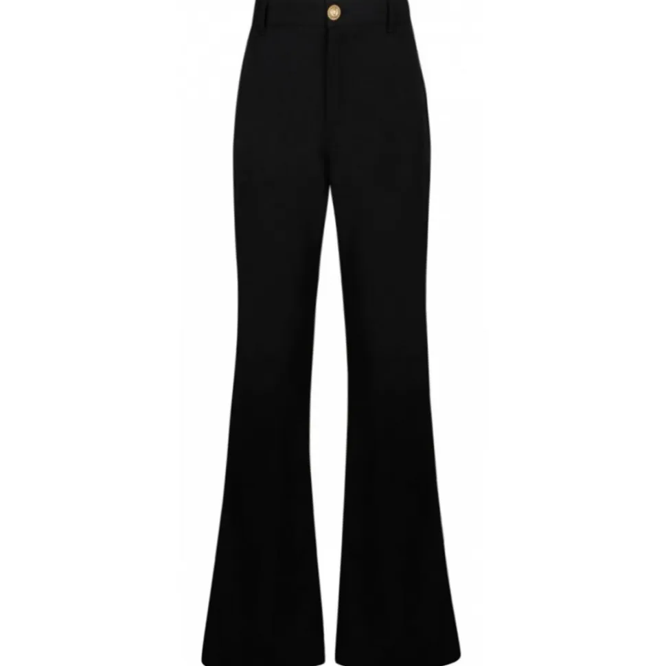 Balmain - Crepe Trousers - Black - Balmain Exclusive Luxury Collection - Avvenice