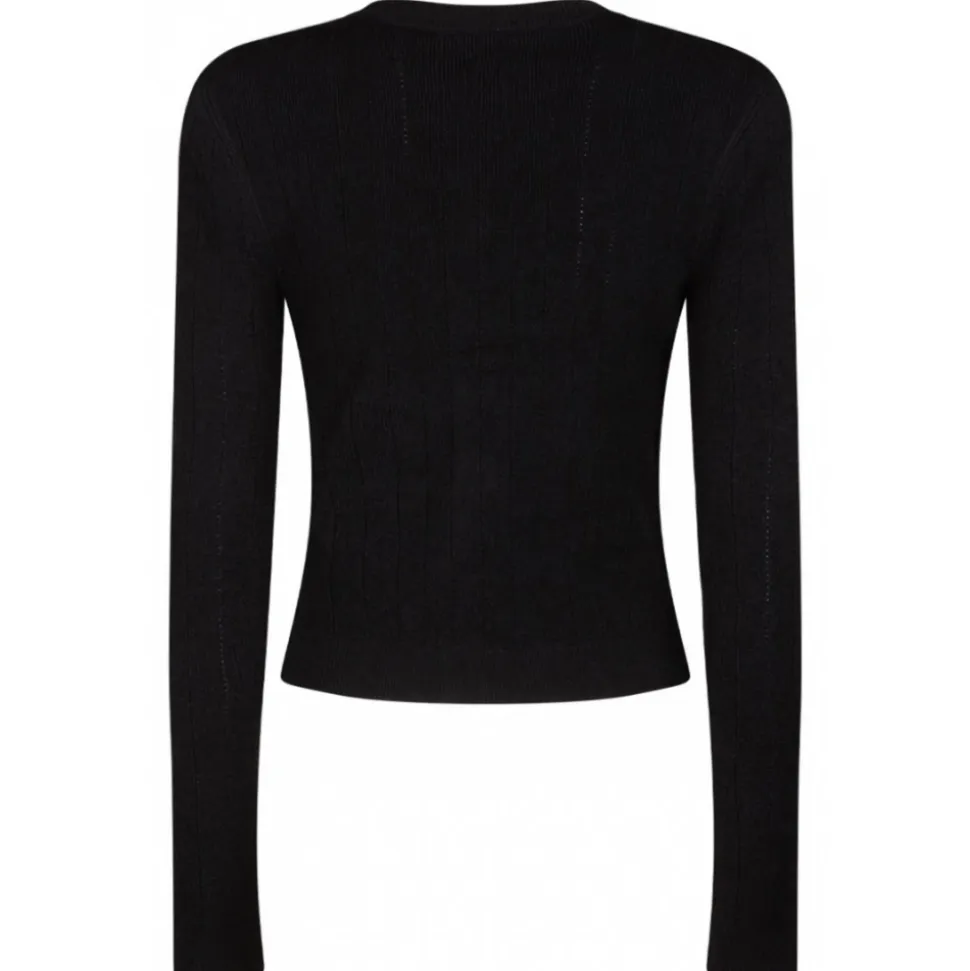 Balmain - Cropped Cardigan - Black - Balmain Exclusive Luxury Collection - Avvenice