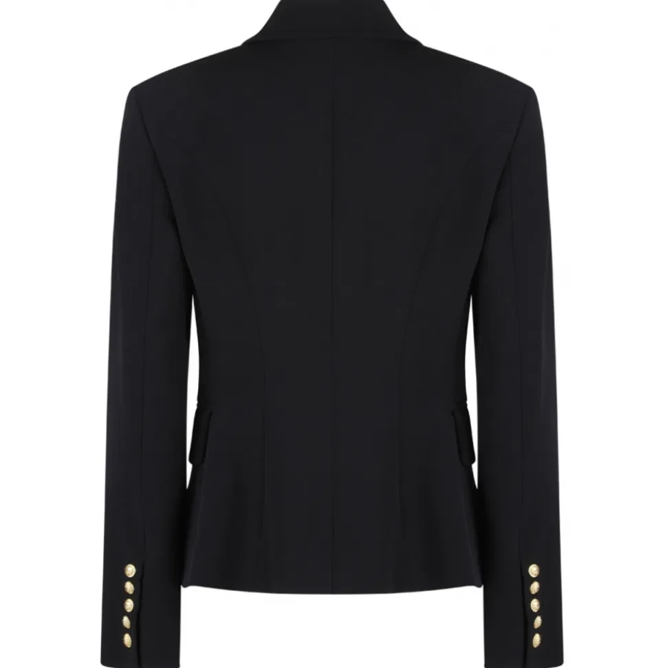 Balmain - Double Breasted Blazer - Black - Balmain Exclusive Luxury Collection - Avvenice