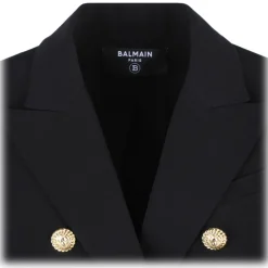 Balmain - Double Breasted Blazer - Black - Balmain Exclusive Luxury Collection - Avvenice