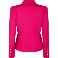 Balmain - Double Breasted Jacket - Fuchsia - Balmain Exclusive Luxury Collection - Avvenice