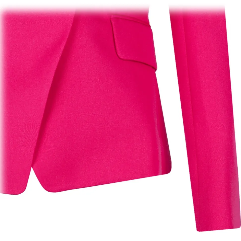 Balmain - Double Breasted Jacket - Fuchsia - Balmain Exclusive Luxury Collection - Avvenice
