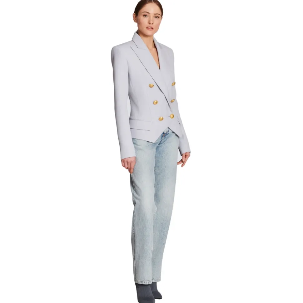 Balmain - Double-Breasted Wool Jacket - Blue - Exclusive Luxury Collection - Avvenice
