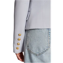 Balmain - Double-Breasted Wool Jacket - Blue - Exclusive Luxury Collection - Avvenice