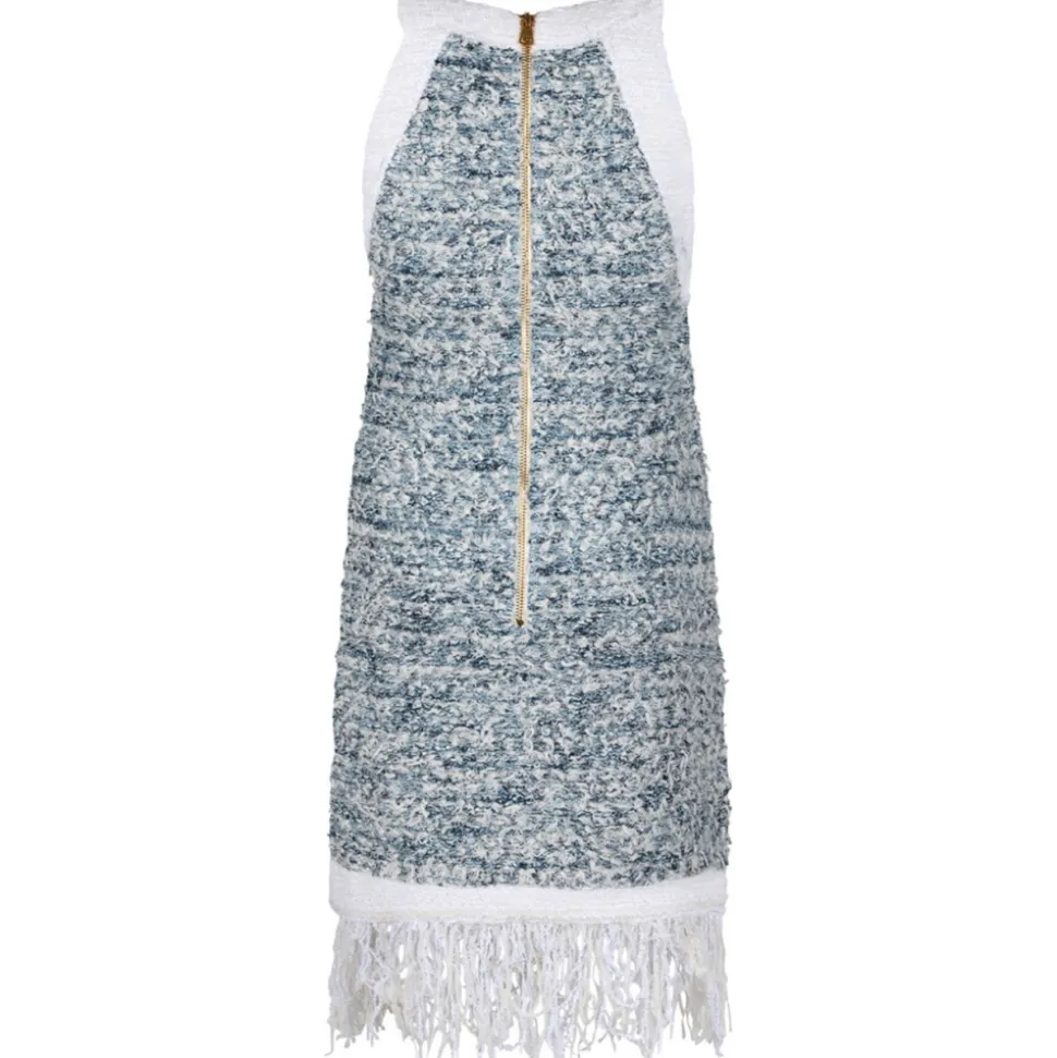 Balmain - Dress - Blue White - Balmain Exclusive Luxury Collection - Avvenice