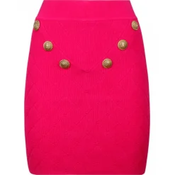 Balmain - Fine Knit Skirt - Fuchsia - Balmain Exclusive Luxury Collection - Avvenice