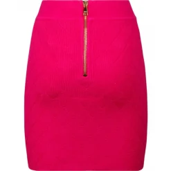 Balmain - Fine Knit Skirt - Fuchsia - Balmain Exclusive Luxury Collection - Avvenice