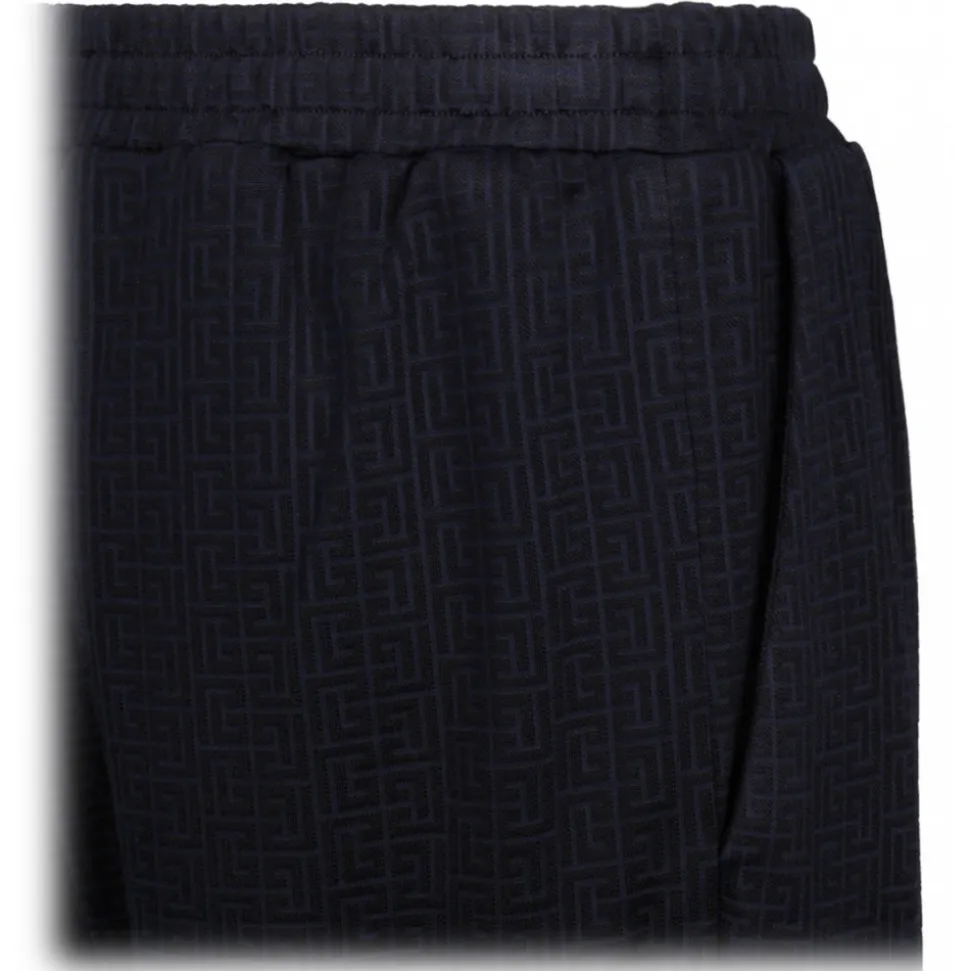 Balmain - Jogger Style Trousers - Marine Blue - Balmain Exclusive Luxury Collection - Avvenice
