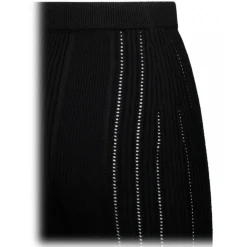 Balmain - Knit Midi Skirt - Black - Balmain Exclusive Luxury Collection - Avvenice