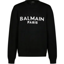 Balmain - Knitted Construction Jumper - Black - Balmain Exclusive Luxury Collection - Avvenice