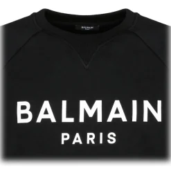 Balmain - Logo Print Sweatshirt - Black - Balmain Exclusive Luxury Collection - Avvenice
