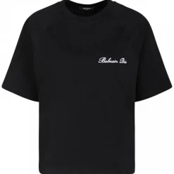 Balmain - Logo Signature T-Shirt - Black - Balmain Exclusive Luxury Collection - Avvenice