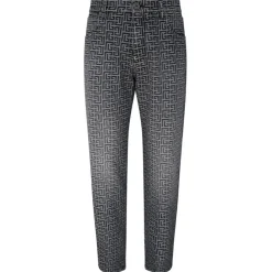 Balmain - Monogram Jacquard Jeans - Black White - Balmain Exclusive Luxury Collection - Avvenice