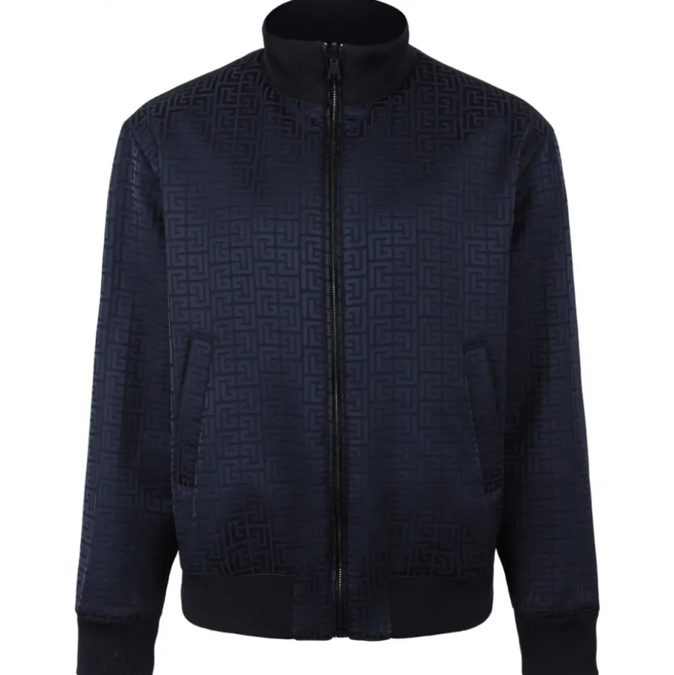 Balmain - Monogram Reversible Bomber Jacket - Black White - Balmain Exclusive Luxury Collection - Avvenice