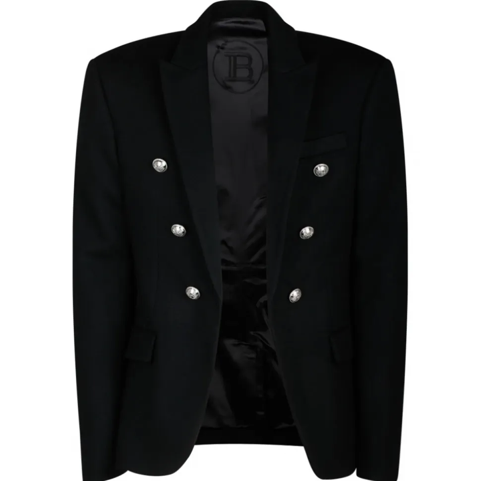 Balmain - Open Front Blazer Jacket - Black - Balmain Exclusive Luxury Collection - Avvenice