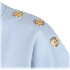 Balmain - Printed Sweatshirt - Light Blue - Balmain Exclusive Luxury Collection - Avvenice