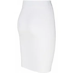 Balmain - Ribbed Knit Pencil Skirt - White - Balmain Exclusive Luxury Collection - Avvenice