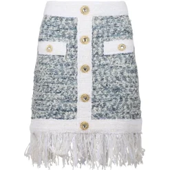 Balmain - Skirt - Blue White - Balmain Exclusive Luxury Collection - Avvenice