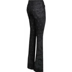 Balmain - Star and Paisley Print Denim Jeans - Black - Balmain Exclusive Luxury Collection - Avvenice