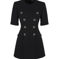 Balmain - Tailored Mini Dress - Black - Balmain Exclusive Luxury Collection - Avvenice
