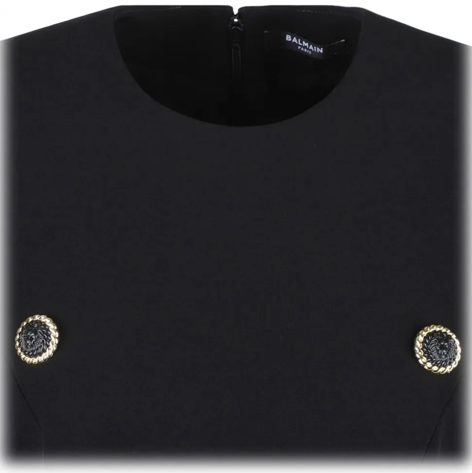 Balmain - Tailored Mini Dress - Black - Balmain Exclusive Luxury Collection - Avvenice