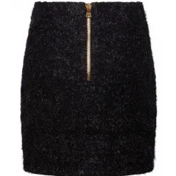 Balmain - Tweed Mini Skirt - Black - Balmain Exclusive Luxury Collection - Avvenice