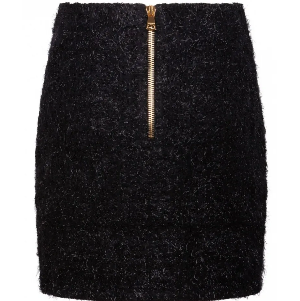 Balmain - Tweed Mini Skirt - Black - Balmain Exclusive Luxury Collection - Avvenice