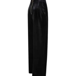 Balmain - Velvet Trousers - Black - Balmain Exclusive Luxury Collection - Avvenice