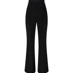 Balmain - Wool Flared Trousers - Black - Balmain Exclusive Luxury Collection - Avvenice