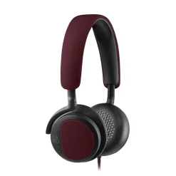 Bang & Olufsen - B&O Play - Beoplay H2 - Deep Red - Flexible On-Ear Corded Headphone with Microphone and Remote Control - Avvenice