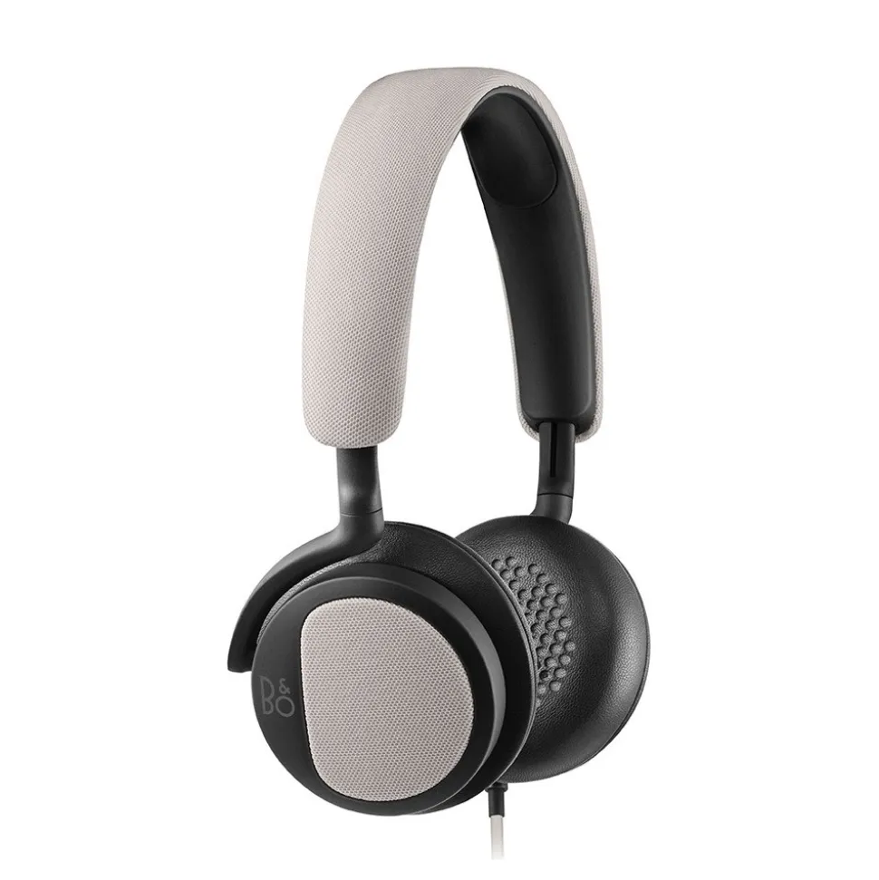 Bang & Olufsen - B&O Play - Beoplay H2 - Silver Cloud - Flexible On-Ear Corded Headphone with Microphone and Remote Control - Avvenice