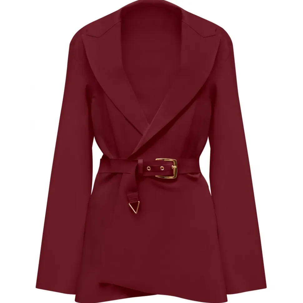 Belarex - Cannes Blazer - Dark Red - Blazer - Lingerie - Luxury Exclusive Collection - Avvenice