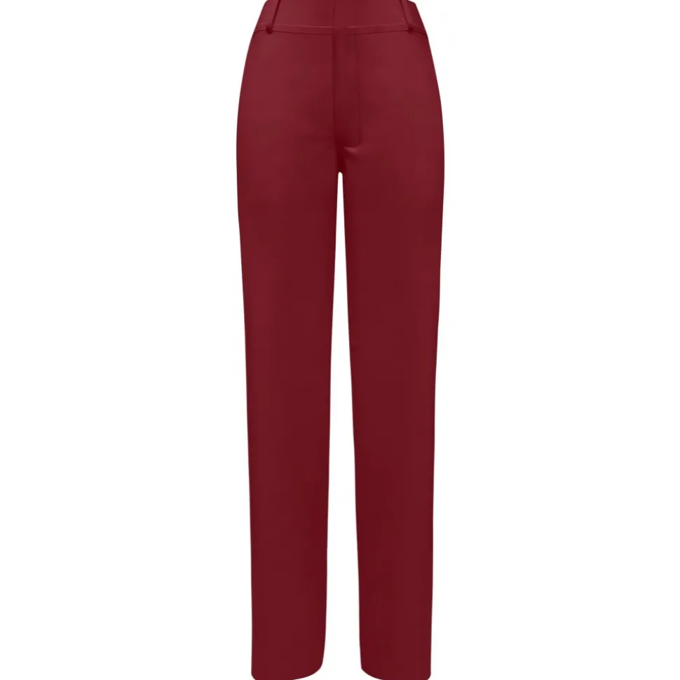 Belarex - Cannes Palazzo Trousers - Dark Red - Trousers - Lingerie - Luxury Exclusive Collection - Avvenice
